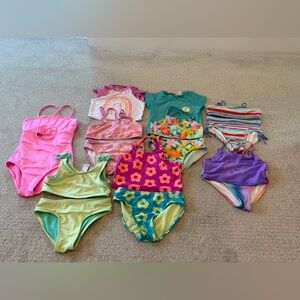 Colorful girls swimsuit set from Target Cat & Jack size M (8)